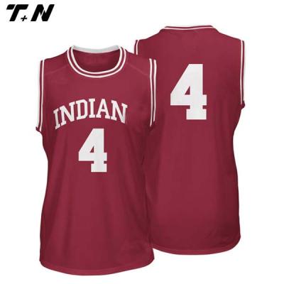 China Antibacterial Basketball Tank Uniform Design , Basketball Tank Tops Color Blank Red for sale