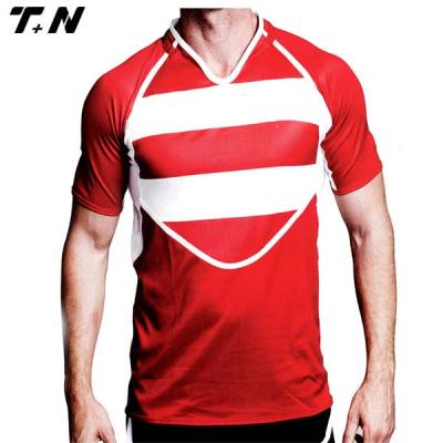 China Antibacterial OEM Custom Sublimation Team Factory Supply New Men's Cotton Rugby Shirt for sale