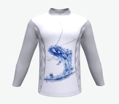 China Antibacterial Wholesale Tournament Fishing Jersey Polyester Long Sleeve Fishing Shirts for sale