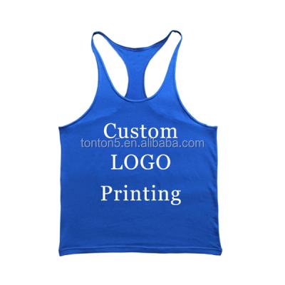 China Custom dyed sublimation anti-pilling gym leopard tank tops for men for sale