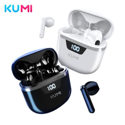 China Earphone KUMI T9S PROHeadphone LED Display Radio App Control Charging Wireless Waterproof Earphones for sale