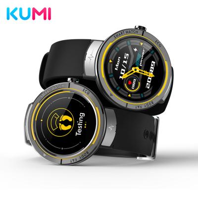 China NEW 2022 Touch Screen KUMI KU5 Women Smartwatch Men Smartwatch BMI+ECG Monitor Heart Rate Blood Pressure Tracker Waterproof For IOS Android for sale