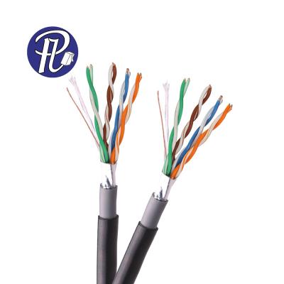 China PULLYCables Brand Lan Cable CAT5e Outdoor FTP Network Cable Super Speed ​​PE Jacket 100Mhz 305m PL-LA59 for sale