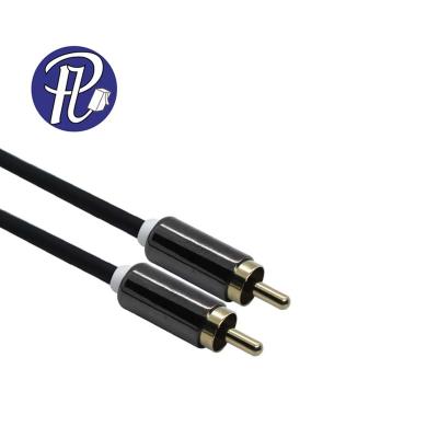 China DVD Player PULLYCables Brand 1RCA To RCA Audio Video Cable With Super Quality Bare Copper Zinc Alloy Shell for sale