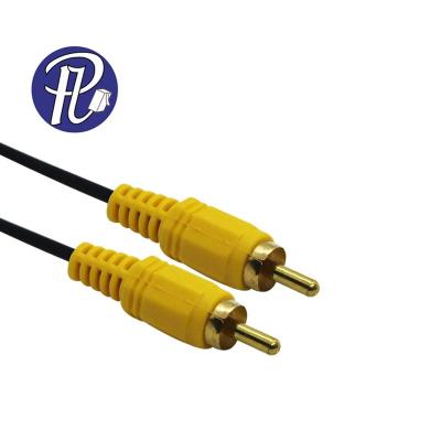 China DVD Player PULLYCables Brand 1RCA to RCA Audio Video Cable with Super Quality Bare Copper ABS Shell for sale