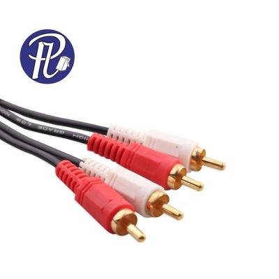 China DVD Player PULLYCables Brand 2RCA To Audio Video 2RCA Cable With Super Quality Bare Copper ABS for sale