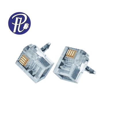 China audio & PULLYCables Video Brand Best Quality Cat6 Cat5 Rg45 Socket Metal 6 Pin Price Ethernet Rj 45 Connector for sale