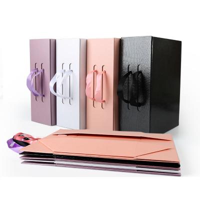 China 2022 New Recycled Materials Magnetic Foldable Gift Box, Hot Selling Logo Luxury Ribbon Ribbon Box Custom Made For Gift for sale