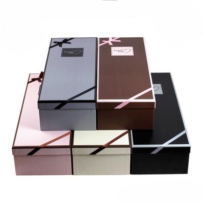 China Material Manufacturer Customized Luxury Ribbon Recycled Gift Box, Wholesale Hot Selling Flower Box For Gift for sale