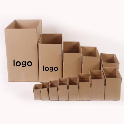 China Biodegradable Hot Sales Mixed Color Rectangle Corrugated Cardboard Box For Logistics Packaging for sale