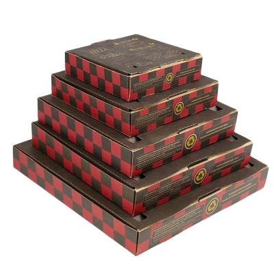 China Pizza Box Manufacturer Customize All Size Biodegradable Pizza Boxes Wholesale Black Takeout Boxes For Pizza for sale