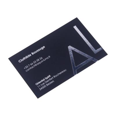 China paper & Cardboard Logo Color Paper Business Card Wholesale Customized Design Embossed Side Printing for sale