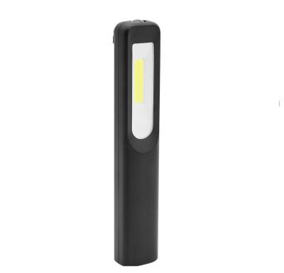 China Pocket Plastic Work Beam Flood COB LED Light Magnetic Flashlight with Steel Clip Pen Work Light for sale