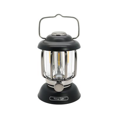 China Retro Atmosphere OUTDOOR Outdoor Portable Lamp Camping Light Source Vintage LED Rechargeable Adjustable Lantern for sale