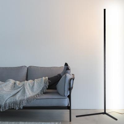 China Stepless Dimming NEW RGB Led Floor Lamp RGB+Warm White Colors Remote Control Stepless Dimming Position Led Corner Floor Lamp for sale