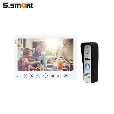 China Hot Selling Built-in Camera 10Inch IP65 Flats Duplex Video Communication 4 Wired Intercom Doorbell for sale