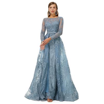 China Anti-static Elegant Flower Long Sheathed Princess Evening Dress Party Ball Gown Dress for sale