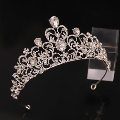 China High quality rhinestone /crystal alloy rhinestone /crystal wedding crown party bridal tiara for sale