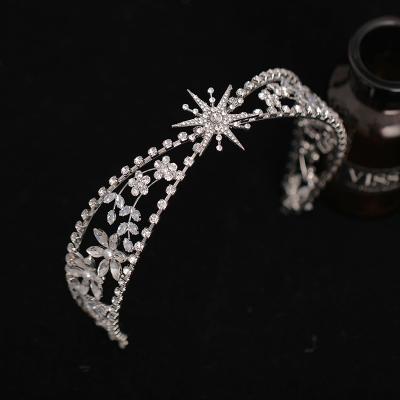 China Alloy /rhinestone/crystal light star wedding crown luxury rhinestone tiara for sale