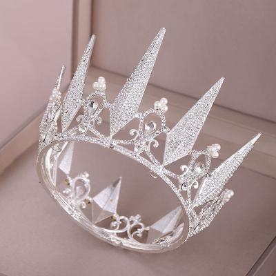 China Alloy /rhinestone/crystal style simple bridal crown rhinestone hair accessories small for sale