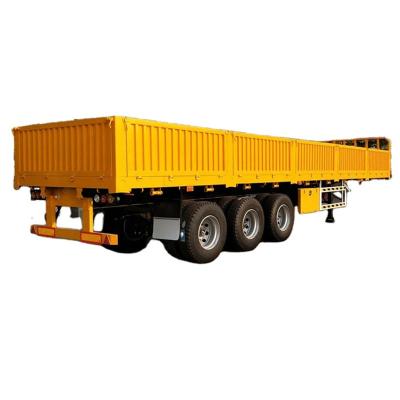 China Cargo Loading China 2/3/4 Axles Side Wall Semi Trailer Mechanical Suspension High Quality Drop Side Trailer for Sale for sale