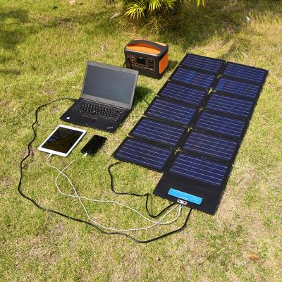 China Super Charge Folding Power Bank Charger Multipurpose Generator Foldable Panel 100w Portable Solar For Mobile Phone 210mmx210mm for sale