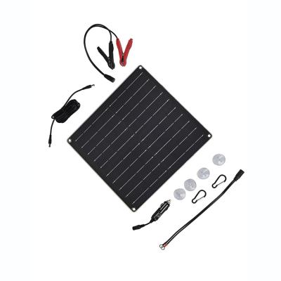 China Power Supply System Station Outdoor Bank 12v Foldable Car Battery Charger Portable Solar Panel For Outdoor 125mmx125mm for sale