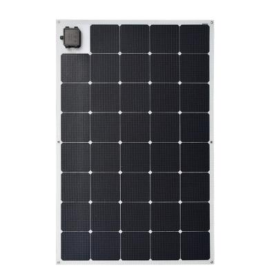 China Wholesale 22% High Efficiency Sunpower Etfe 200w Semi Flexible Solar Panel For Boats 158.75mmx158.75mm for sale