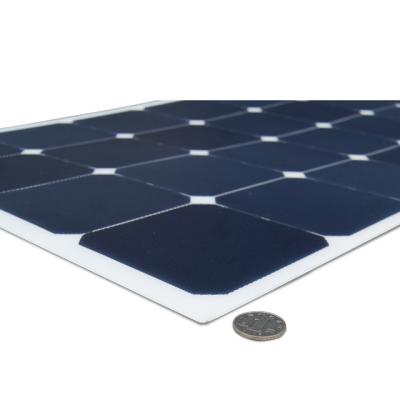 China Walkable 100w 110w Anti Slippery Surface Semi Flexible Solar Panel Rough Etfe 158.75mmx158.75mm for sale