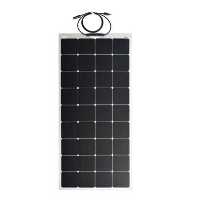 China Wholesale High Efficiency Sunpower 12v 110w Etfe Waterproof Thin Film Semi Flexible Pv Solar Cell Panel 210mmx210mm for sale