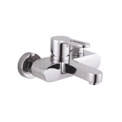 China Stylish Heavy Metered Wall Mounted Bathtub Faucets Cooper Bath Shower Faucet 2 Valve 2 Functions Water Faucet for sale