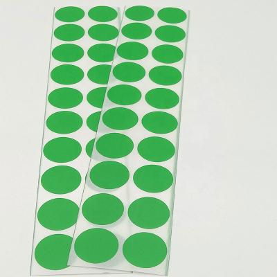 China Custom Printed Round Waterproof Plastic Round Sticker Barcode Product Newspaper Distribution Tour Adhesive Label Stick for sale