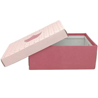 China Luxury Packaging Recycled Materials Shoe Box Printing Paper Corrugated Sneaker Shoe Box With Custom Logo for sale