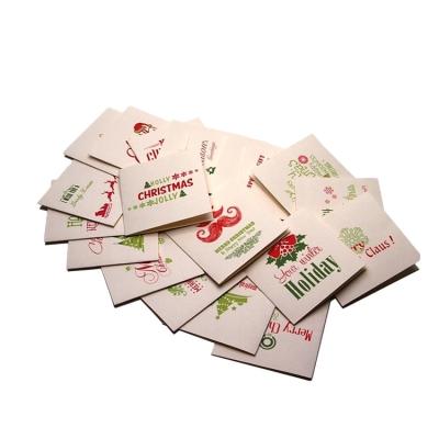 China Europe Paper Crafts Customized Christmas Gift Card Cartoon Style 300gsm White Cards Material for sale