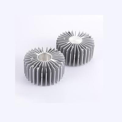 China Round Aluminum Extrusion Sunflower Aluminum Heatsink For DIY Lighting Round Aluminum Extrusion Heatsink for sale