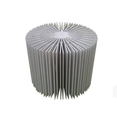 China Round Aluminum Extrusion Sunflower Aluminum Heatsink For DIY Lighting Round Aluminum Extrusion Heatsink for sale