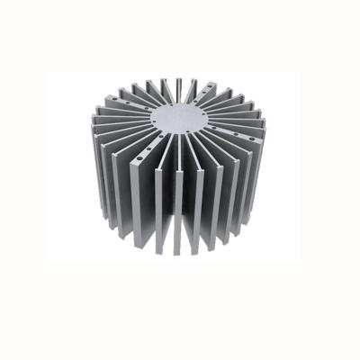 China Round Aluminum Extrusion Sunflower Aluminum Heatsink For DIY Lighting Round Aluminum Extrusion Heatsink for sale