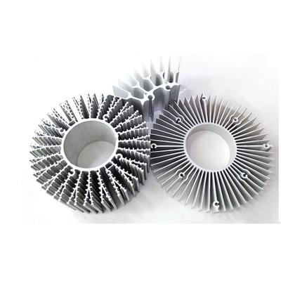 China Round Aluminum Extrusion Sunflower Aluminum Heatsink For DIY Lighting Round Aluminum Extrusion Heatsink for sale