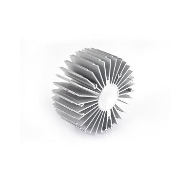 China Round Aluminum Extrusion Sunflower Aluminum Heatsink For DIY Lighting Round Aluminum Extrusion Heatsink for sale