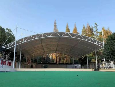 China Outdoor School Tensile Membrane Structure Woven Fabric Tensile Membrane Architecture for sale