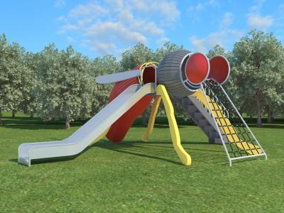 China Outdoor Playground Rides Animal Slide For Kids' Amusement Equipment for sale