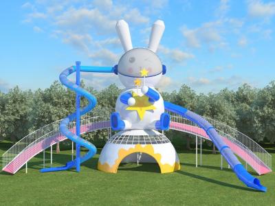 China Multi Functional Playground Slide Weather Resistant Large Outdoor Slide Amusement for sale