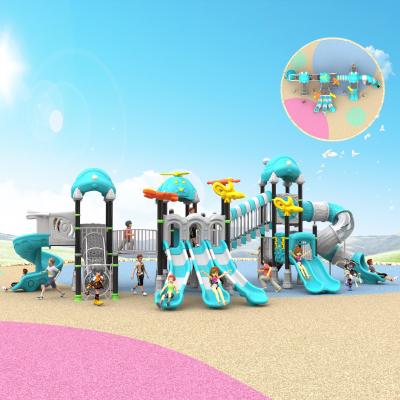 China 10 Persons Plastic Commercial Playground Equipment ISO9001 Colorful Commercial Park Equipment for sale