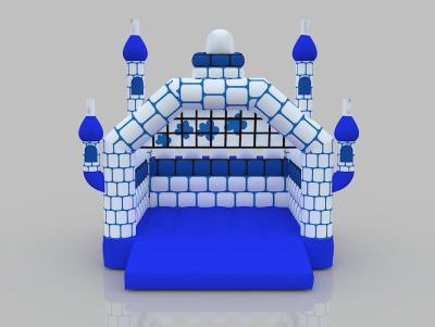 China Snow Themed Inflatable Castle House 8m  Bouncy Castle Rental For Kids' Playground for sale