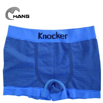 China Antibacterial Fashion Elastic Band Little Boys Underwear Striped Briefs For Kids for sale