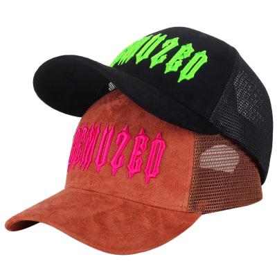 China COMMON Wholesale High Quality Classic Custom Design Your Own 3D Embroidery Logo 5 Panel Gorras Mesh Trucker Caps Hats Mens for sale