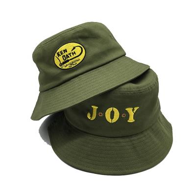 China 2021 Wholesale Stylish Image Custom Cotton Embroidered Childrens Designer Famous Brand Logo Bulk Baby Kids Bucket Hats for sale