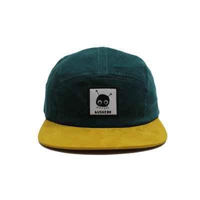 China Wholesale COMMON Manufacturer Custom Logo Corduroy Adjustable Sports Snapback 5 Panel Hat for sale