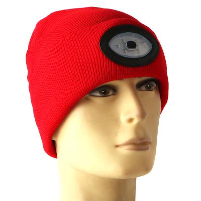 China Warm Designer Knitted Led Beanie Hats For Women Men Winter Cotton COMMON Refill for sale