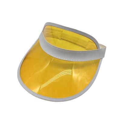 China High quality picture hot sale visor cap, custom your own design printed PVC plastic visor cap for sale